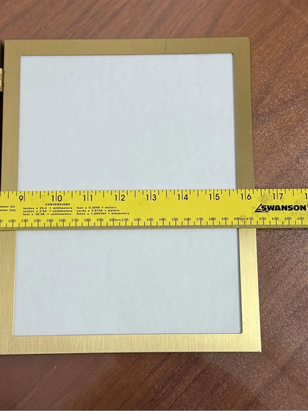 Vintage Brass Gold-Tone Double 8x10s Photo Frame Folding Tabletop
